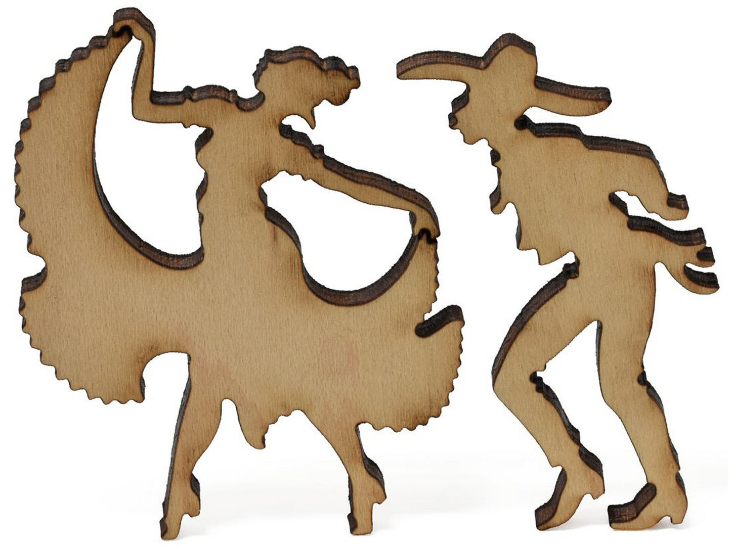 A closeup of whimsies showing a couple dancing from Illustrated Map of the Republic of Mexico.