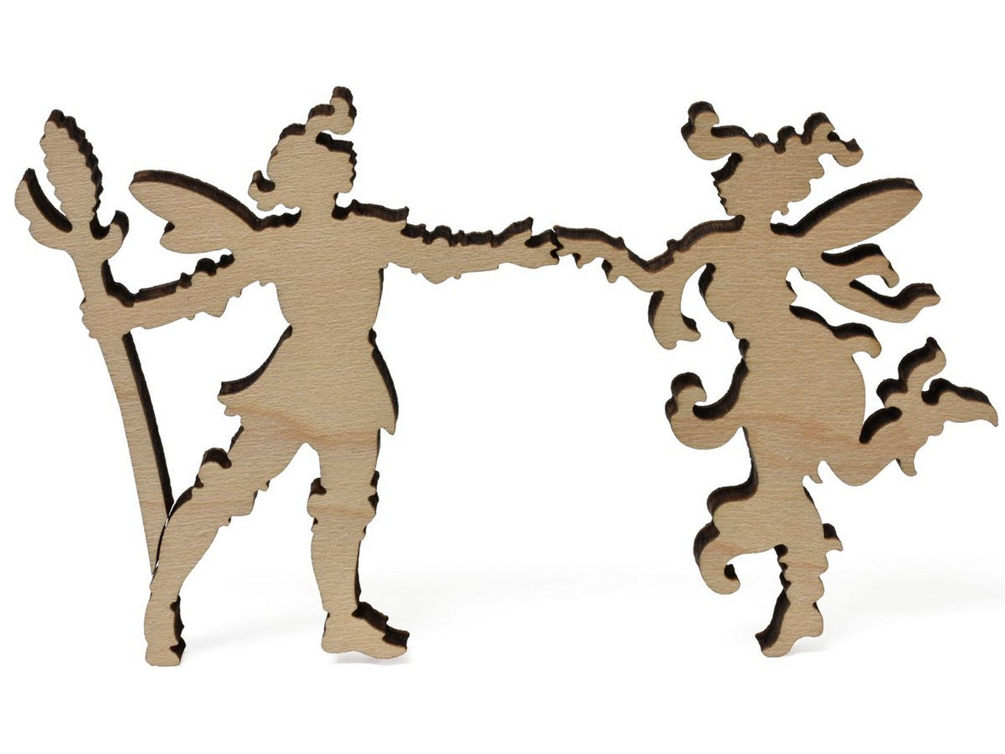A closeup photo of two fairies from Social Graces.