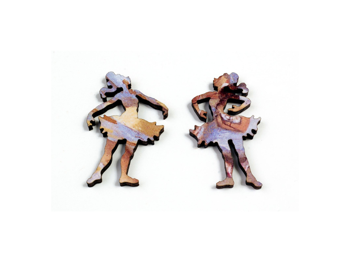 Whimsy Jigsaw Pieces of Ballet Dancers.