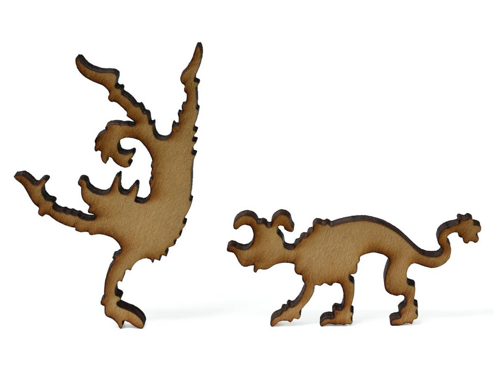 A closeup of pieces showing the Fox in Socks.