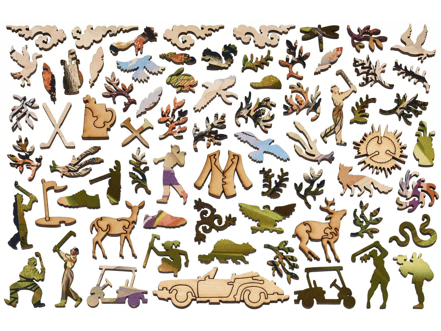 The whimsies that can be found in the puzzle, A Good Walk Spoiled.