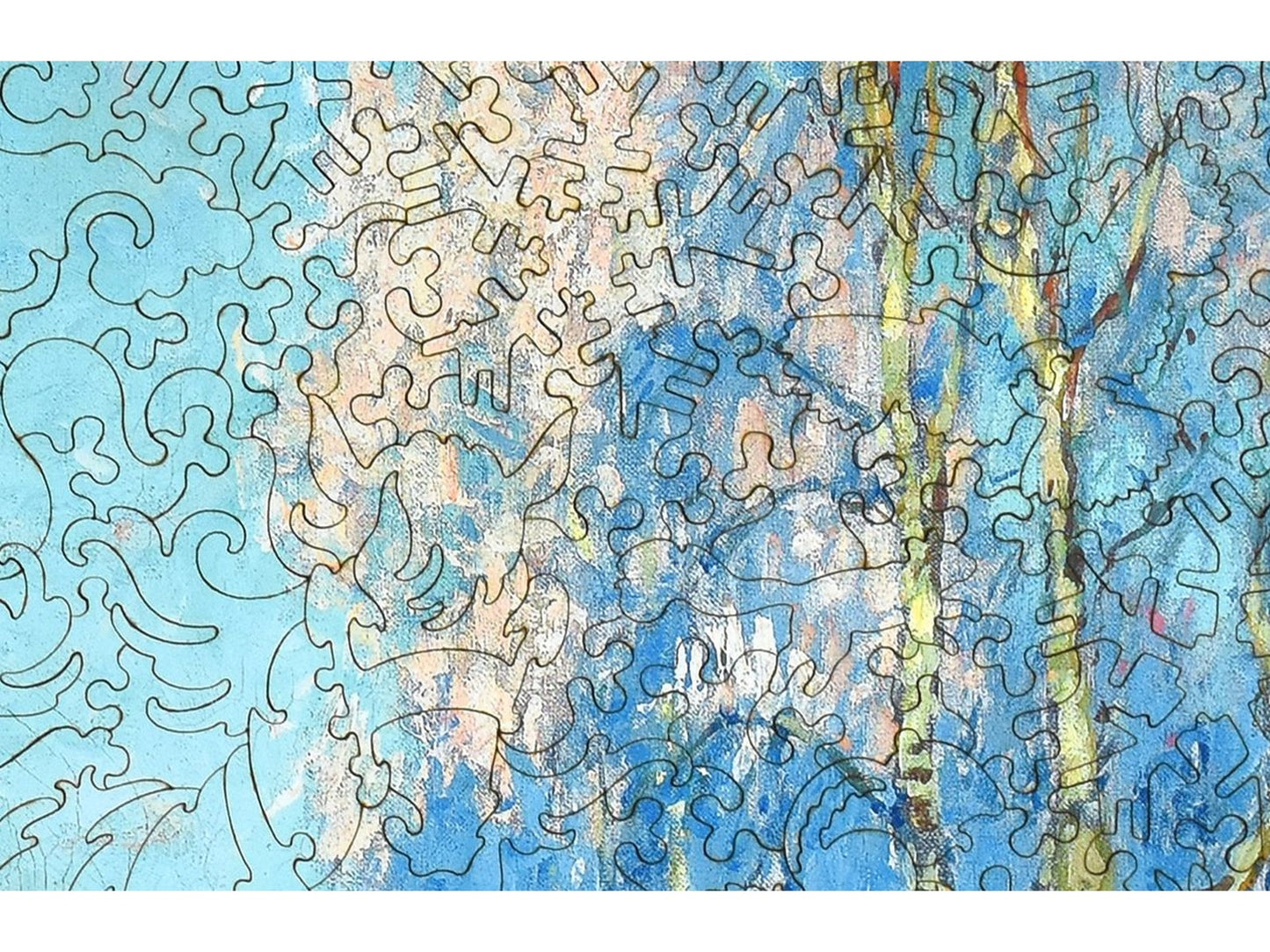 A closeup of the front of the puzzle, A Winter's Day.