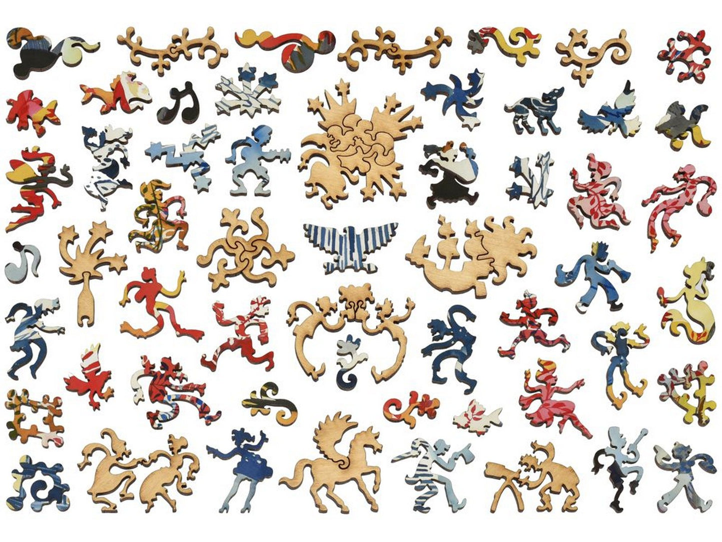 The whimsies that can be found in the puzzle, Across the Sun and Moon.
