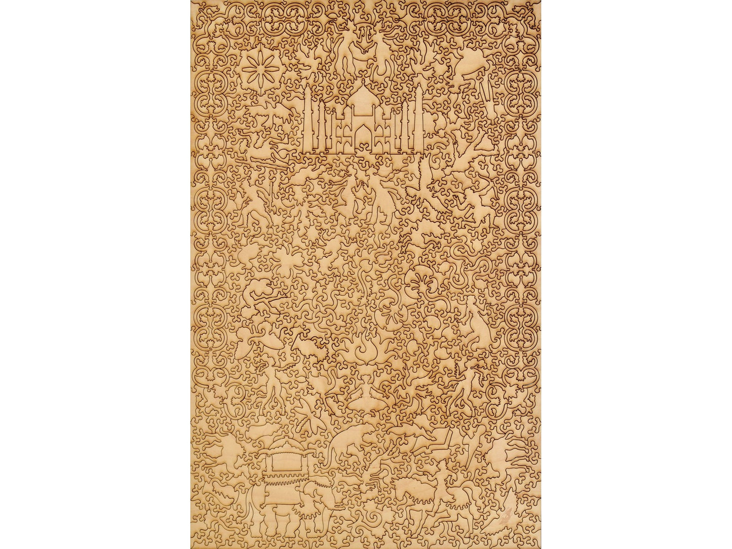 The back of the puzzle, Agra.