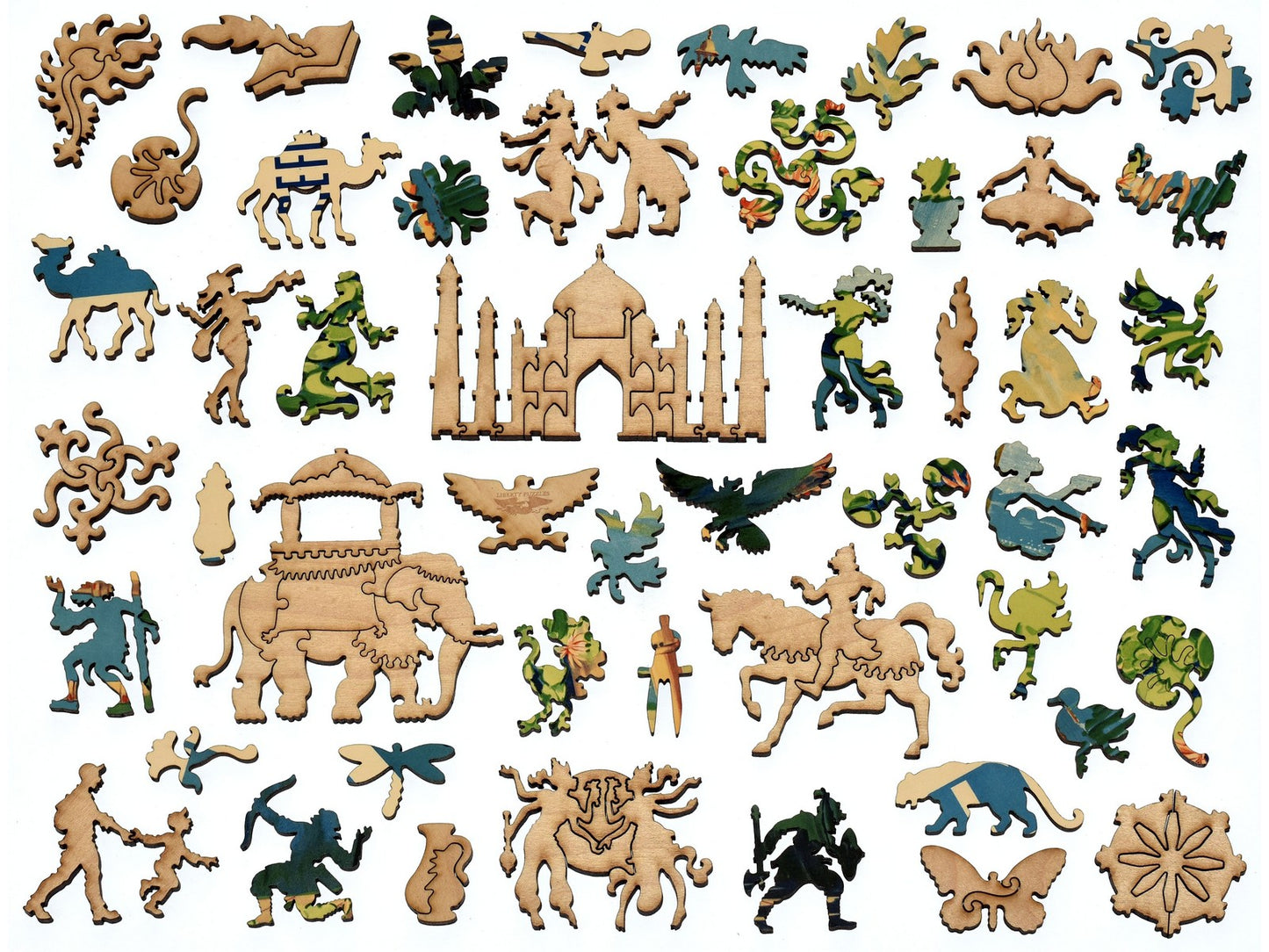 The whimsies that can be found in the puzzle, Agra.