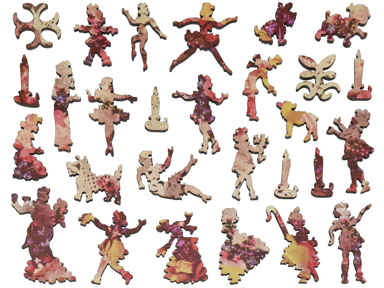 The whimsy pieces that can be found in the puzzle, At the Heart of It.