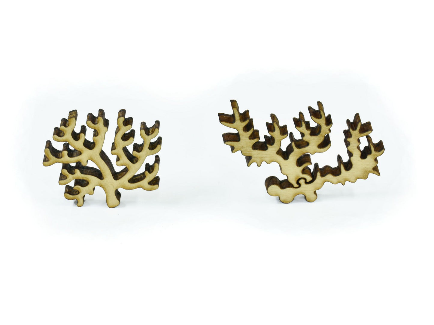 A closeup of pieces in the shape of corals.