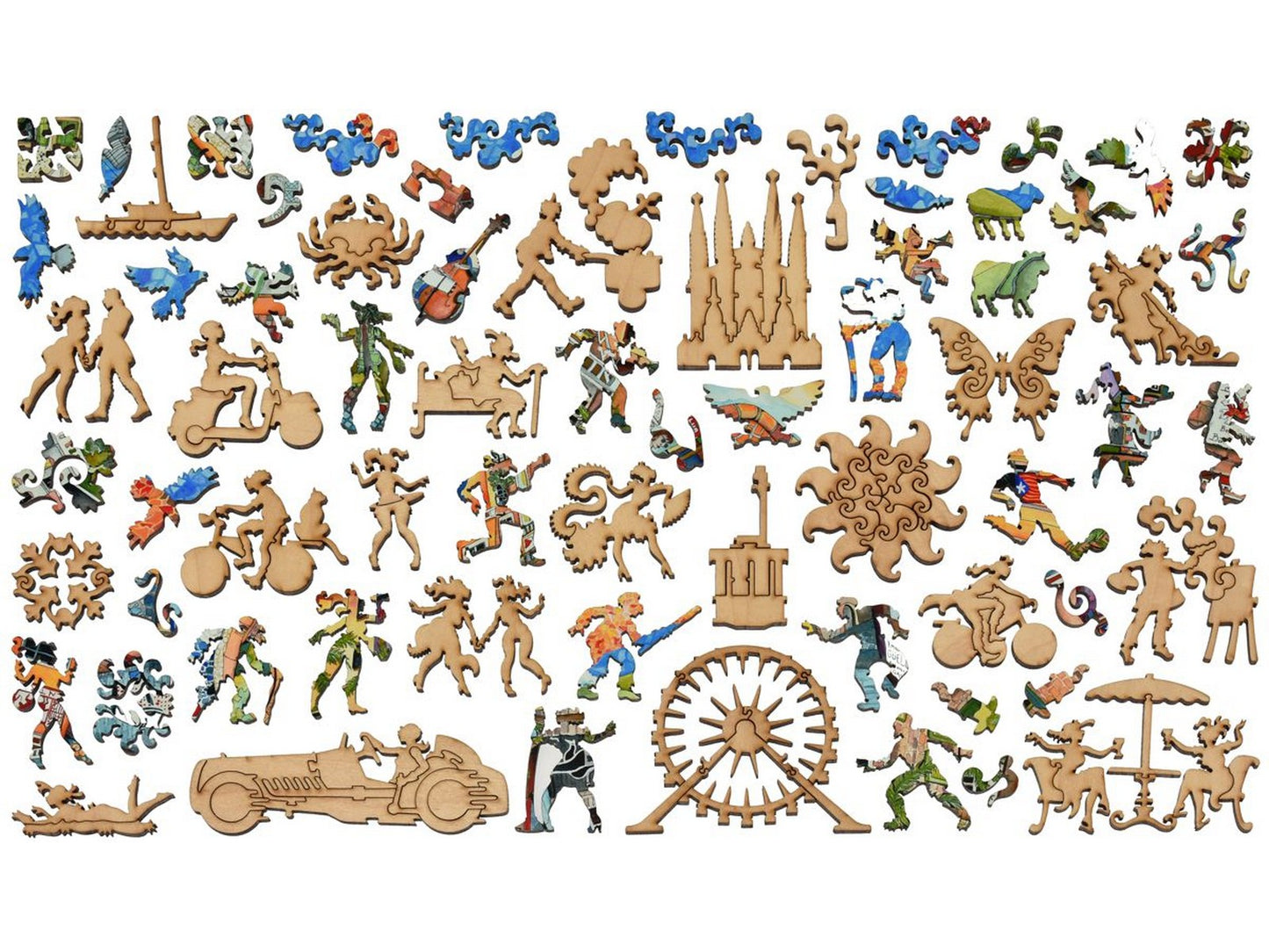 The whimsies that can be found in the puzzle, Barcelona.