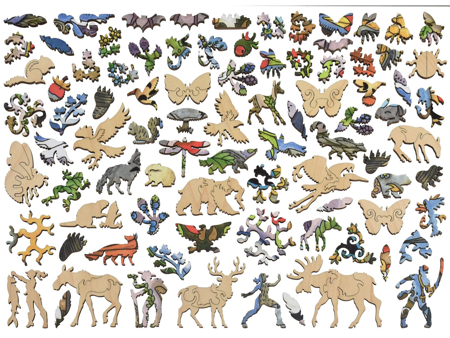 The whimsies that can be found in the puzzle, Black Bear.