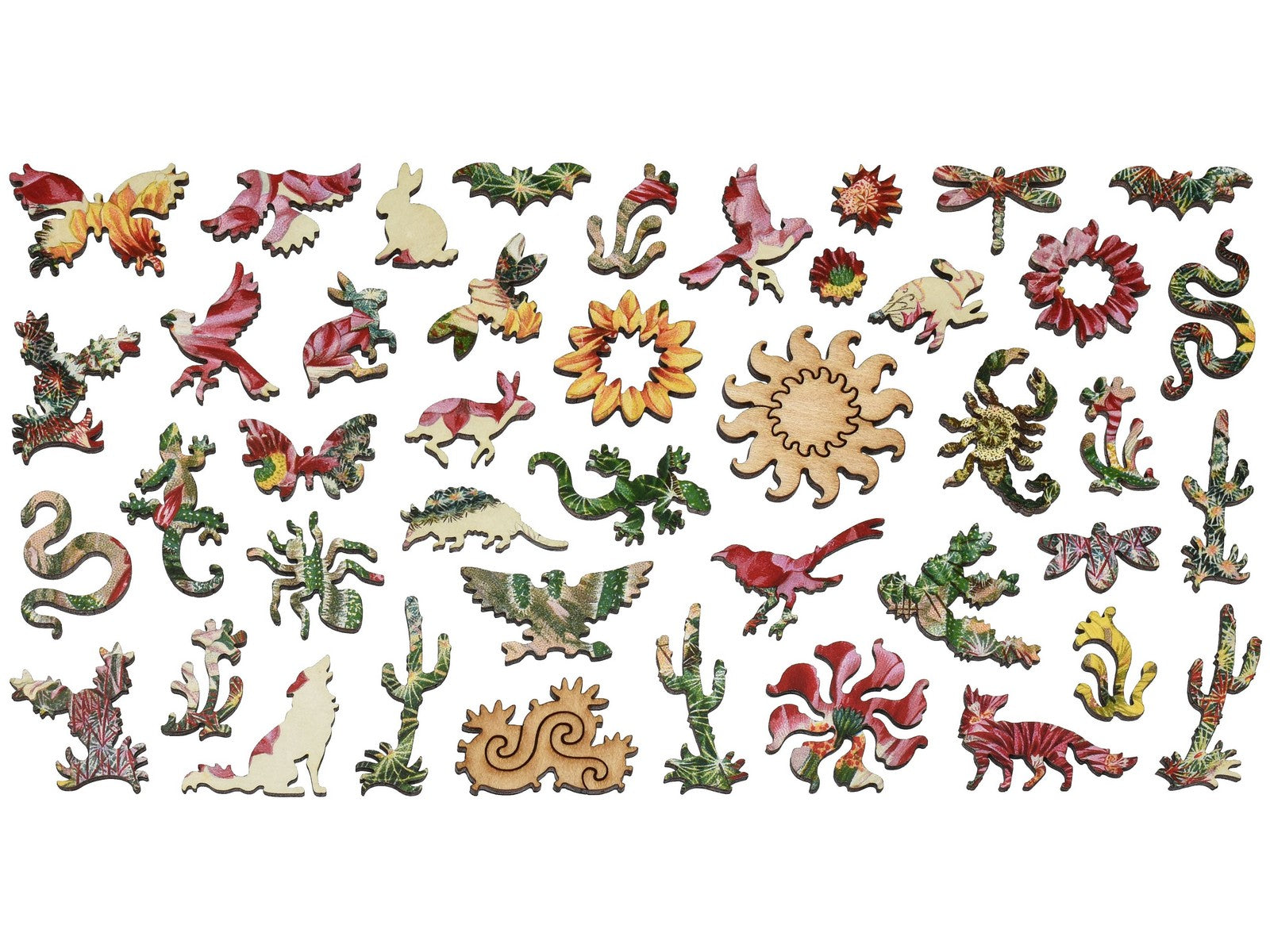 The whimsy pieces that can be found in the puzzle, Cactus Flowers.