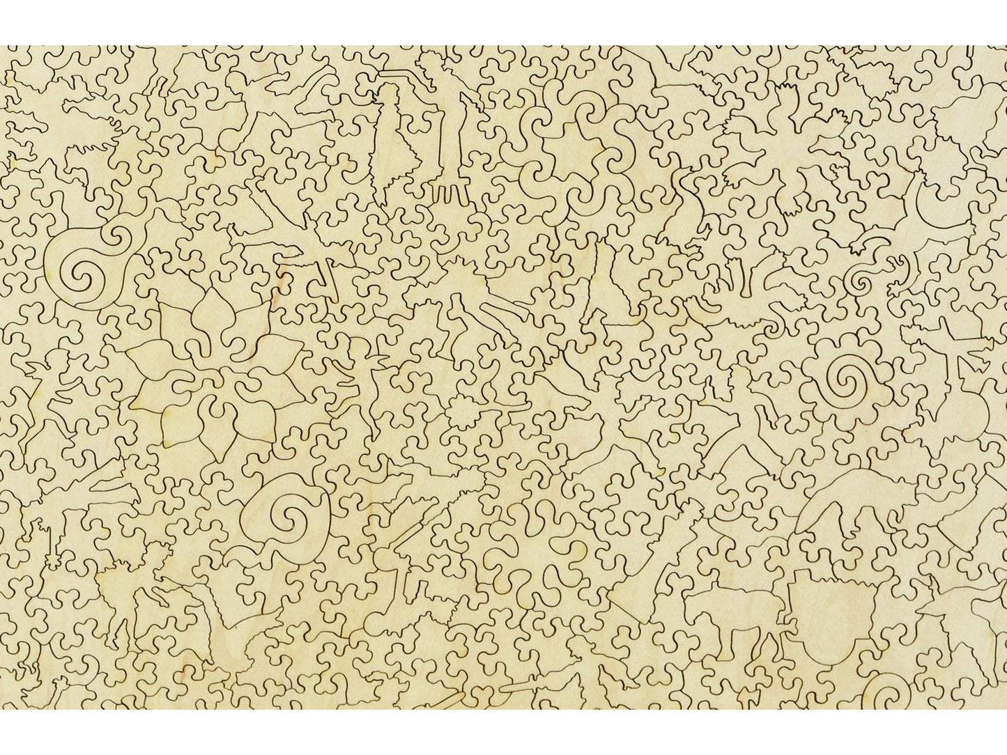 A closeup of the back of the puzzle, Children's Games.