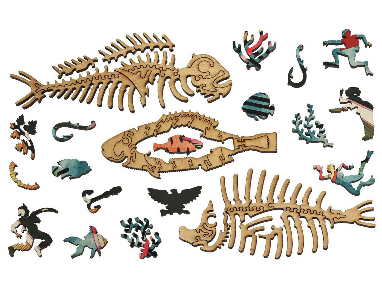The whimsies that can be found in the puzzle, Colorful Fish of the East Indies.