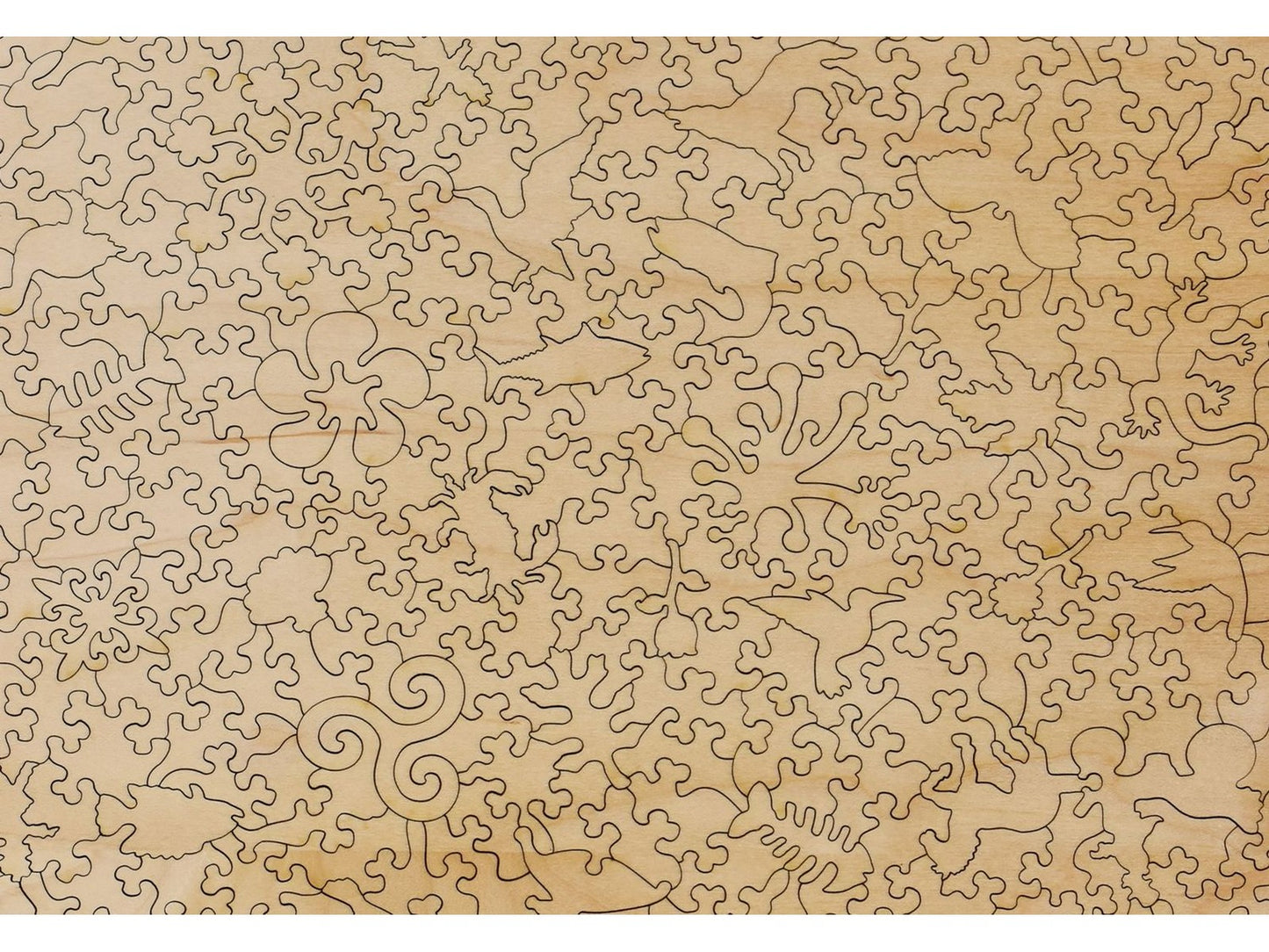A closeup of the back of the puzzle, Cote D'Azur.