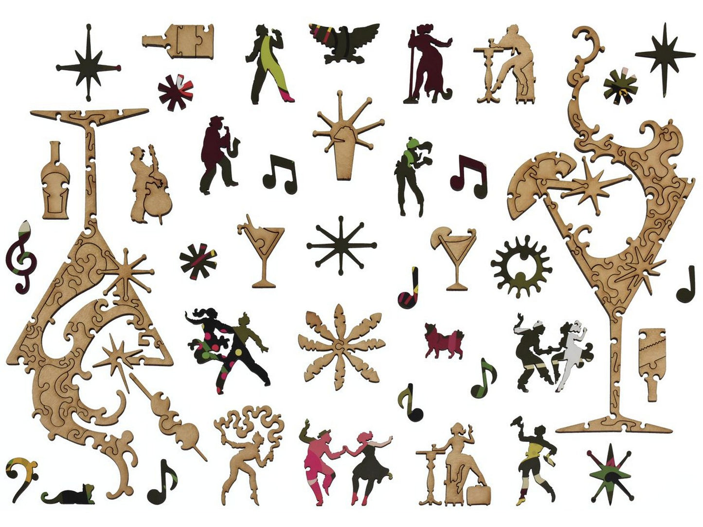 The whimsies that can be found in the puzzle, Dry Martini.