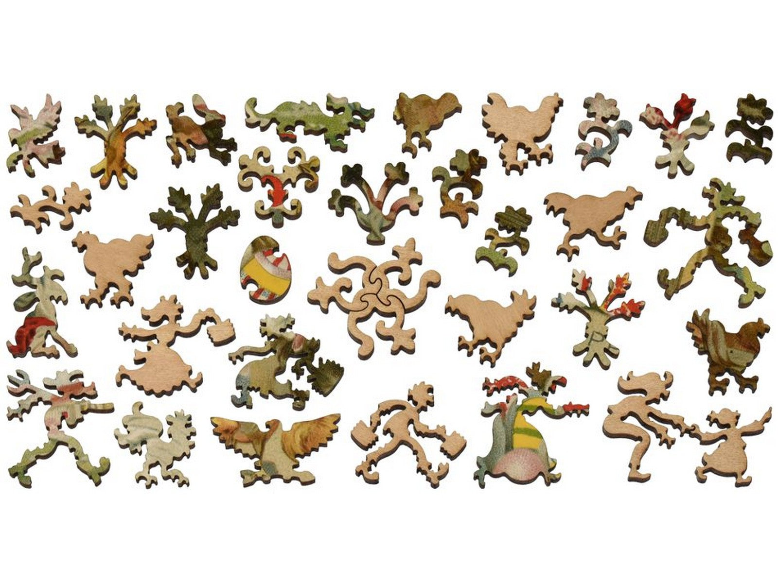The whimsies that can be found in the puzzle, Easter Egg Party.