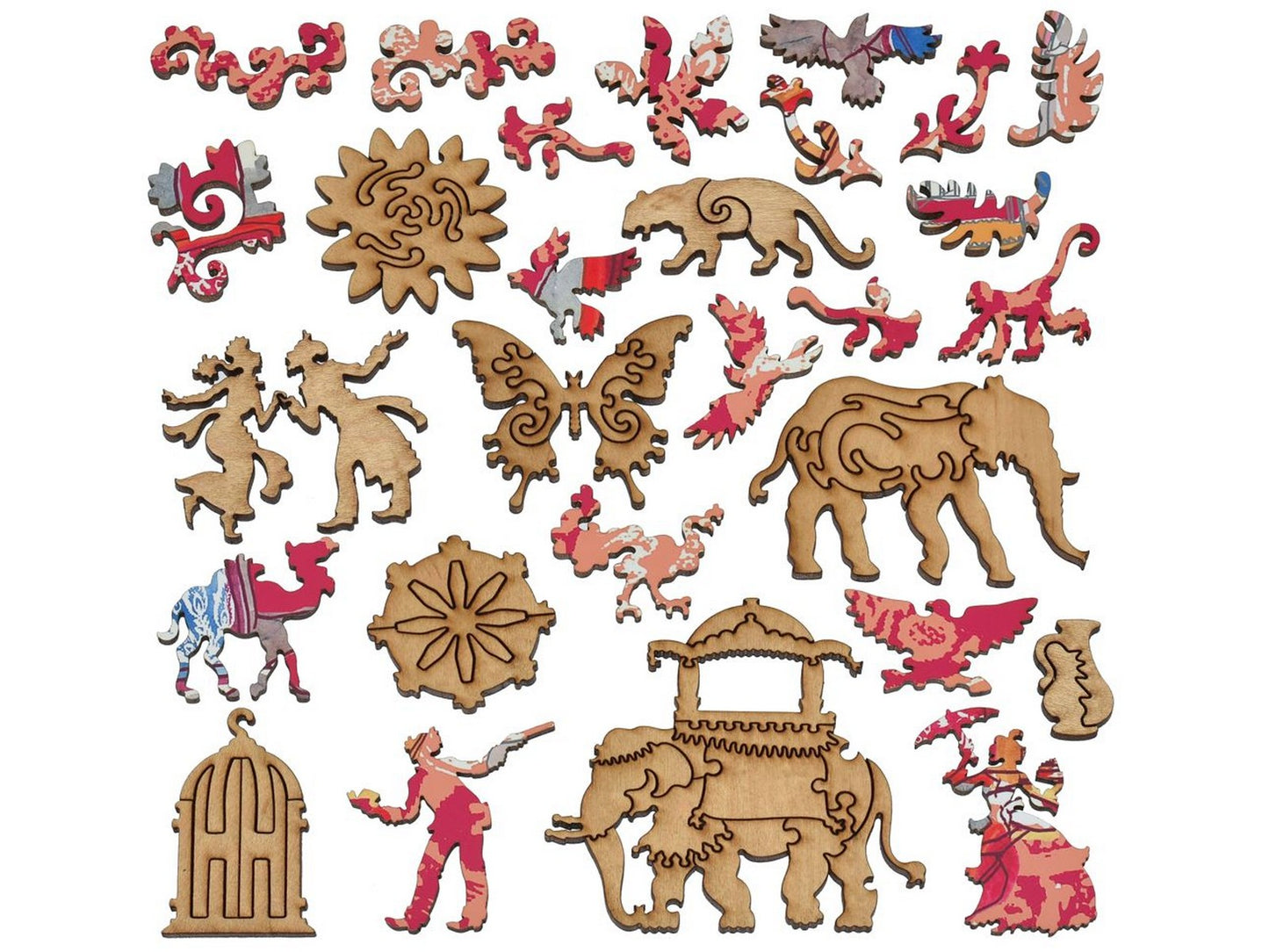 The whimsies that can be found in the puzzle, Elephants.