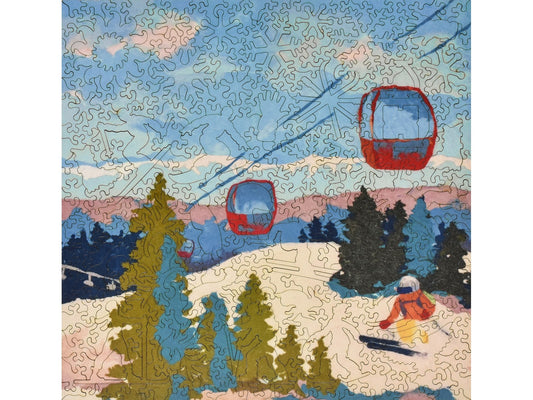 The front of the puzzle, First Tracks.