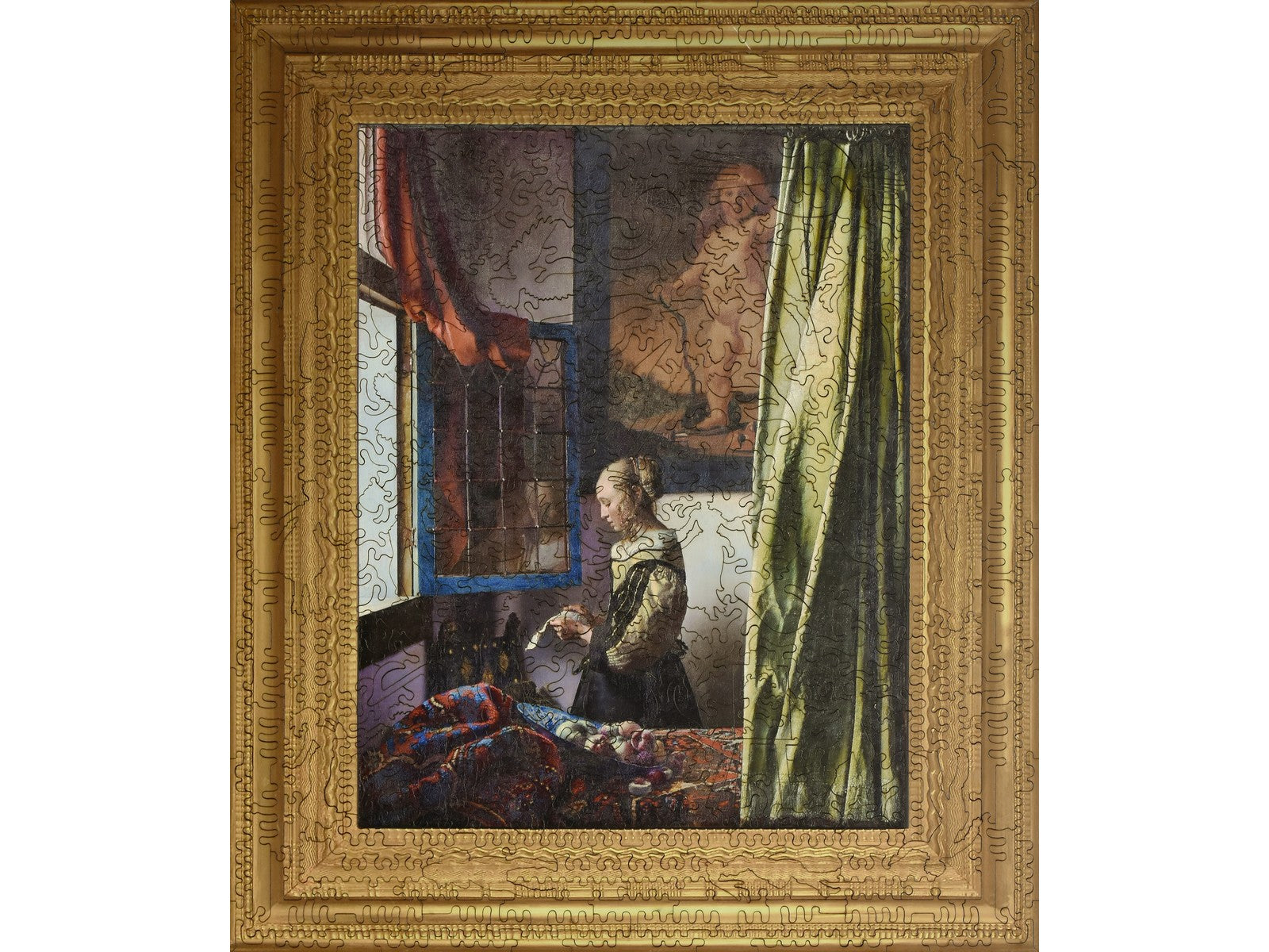 The front of the puzzle, Girl Reading a Letter by an Open Window.