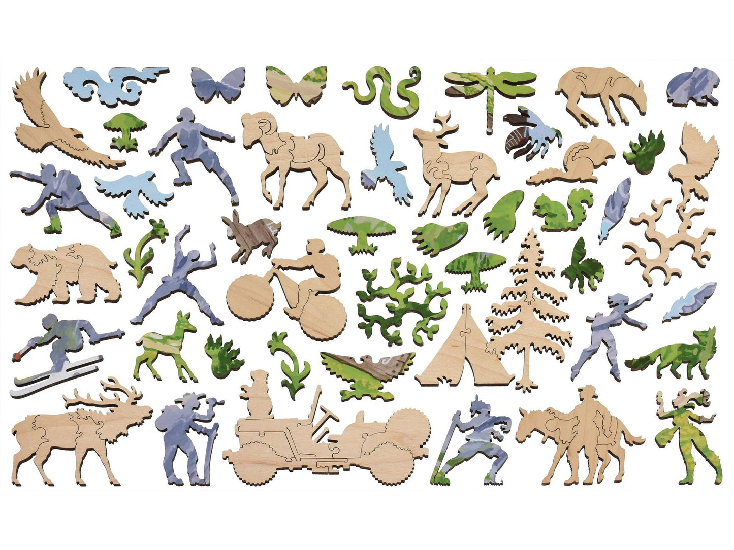 The whimsies that can be found in the puzzle, Gothic, Colorado.