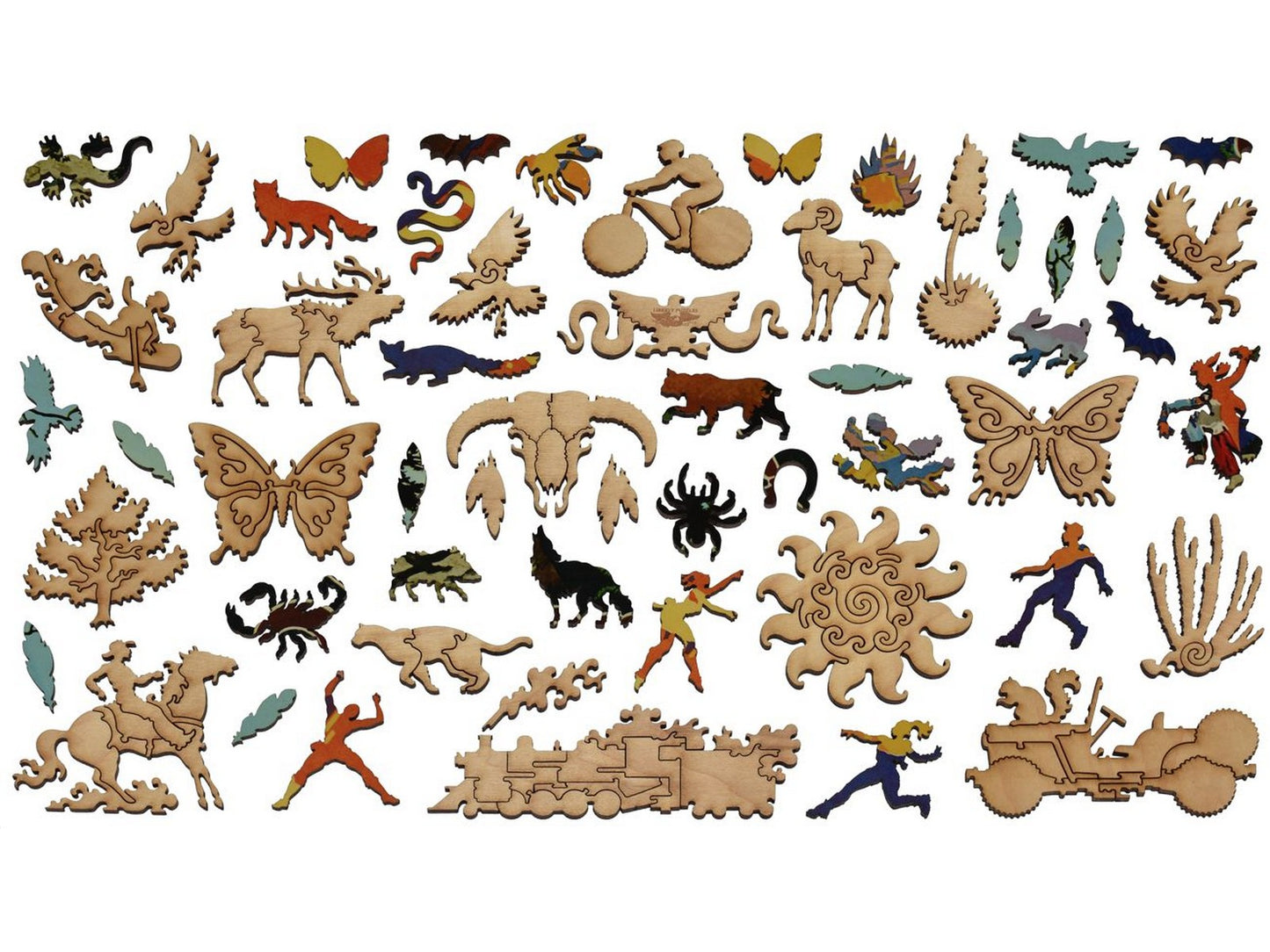 The whimsies that can be found in the puzzle, Grand Canyon Santa Fe Railroad.