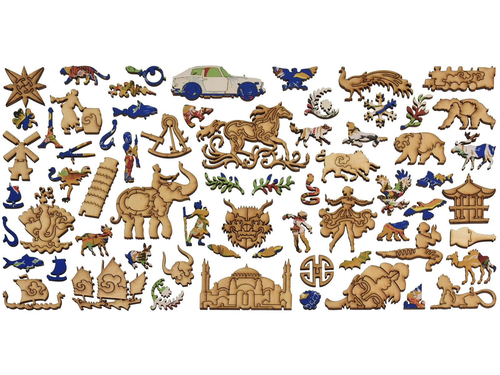 The whimsies that can be found in the puzzle, Grand Circuit Des Capitales.