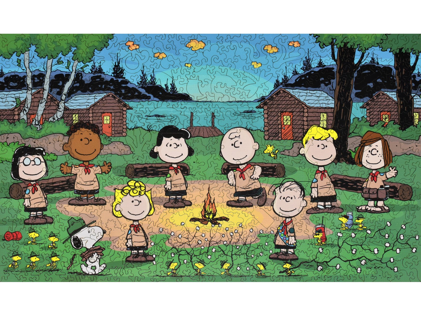 The front of the puzzle, Happy Campers.
