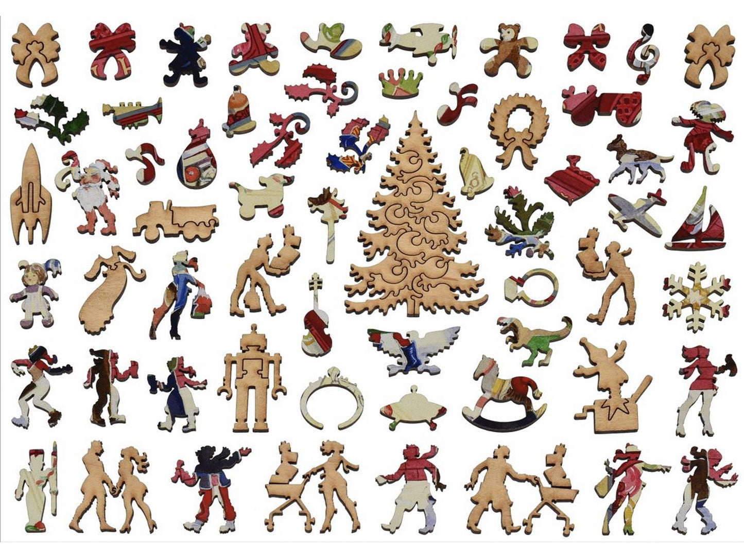 The whimsies that can be found in the puzzle, Hilltop Toys and Games.