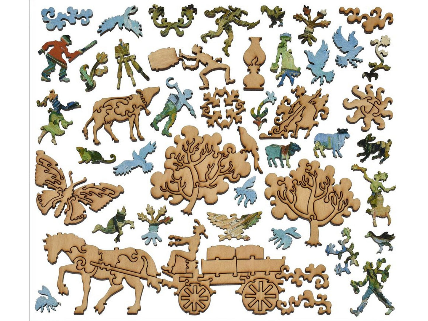 The whimsies that can be found in the puzzle, Houses at Auvers.