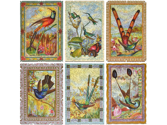 The front of the puzzle, Hummingbird Collection.