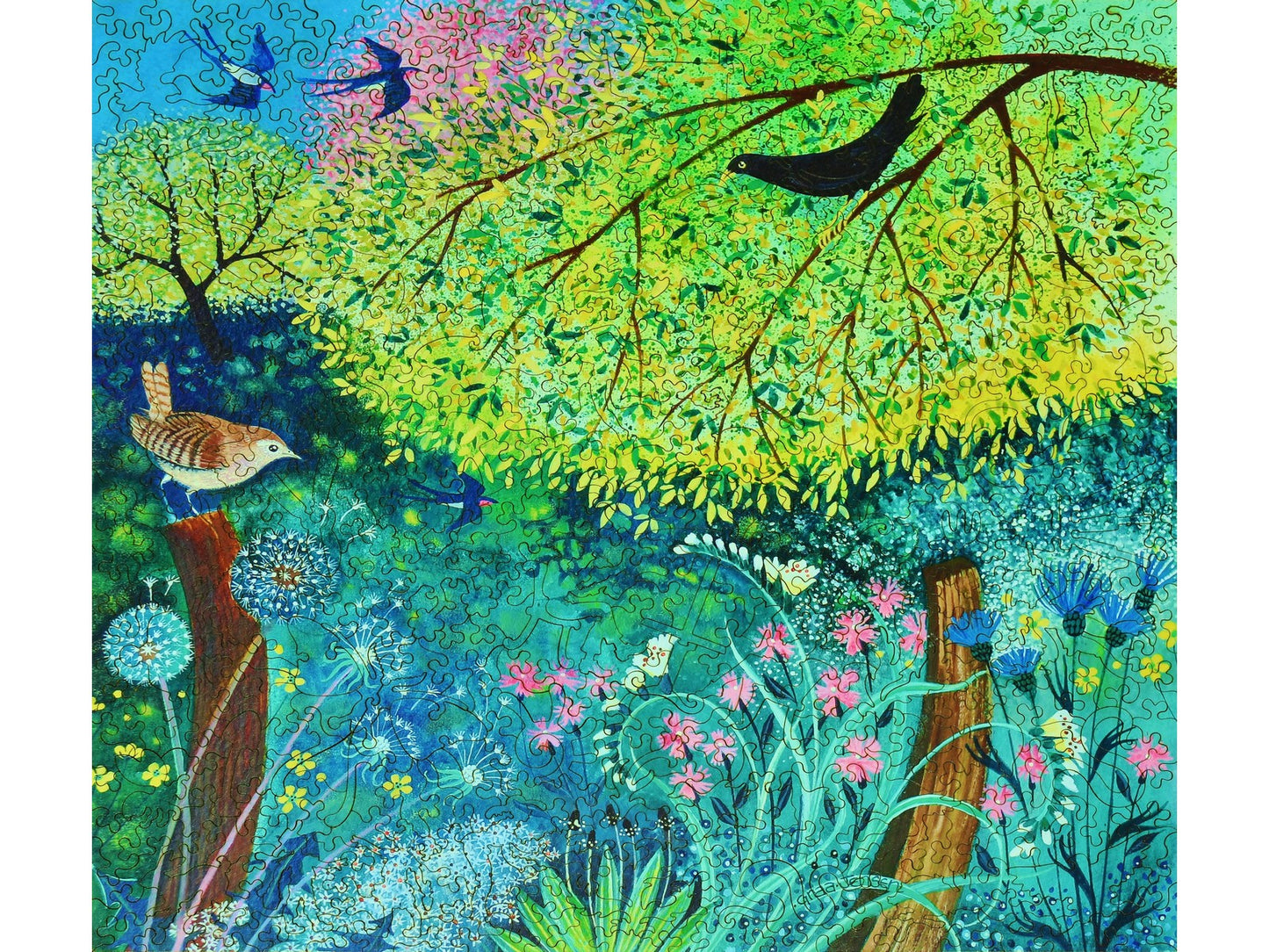 The front of the puzzle, Jenny's Garden.