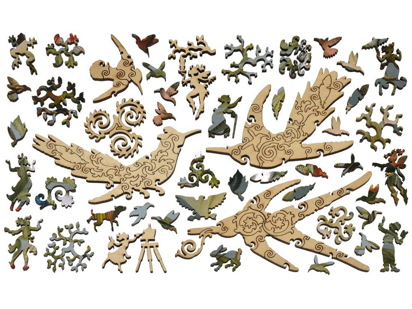The whimsies that can be found in the puzzle, Kolibris.