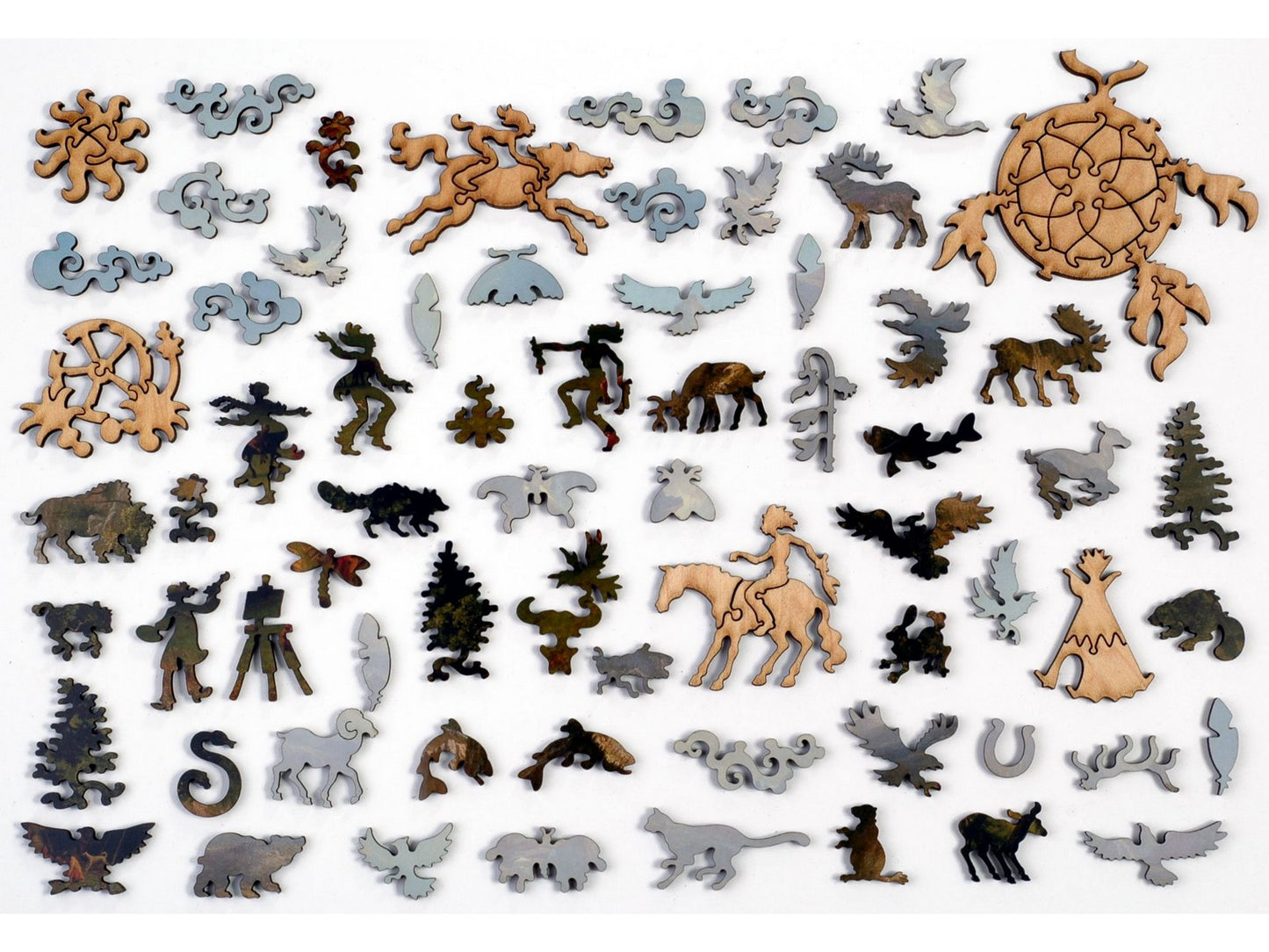 The whimsy pieces that can be found in the puzzle, Lander's Peak.