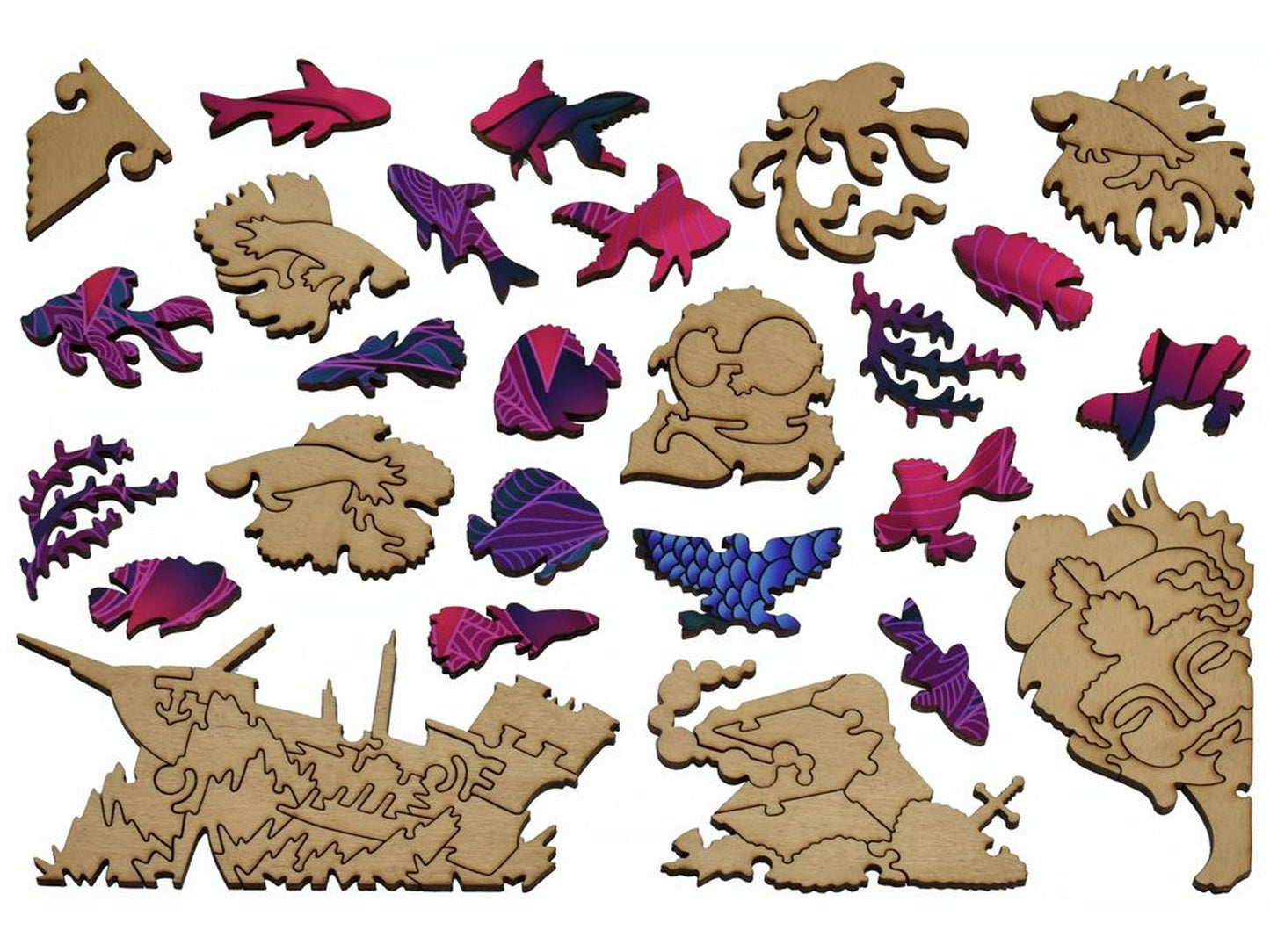 The whimsies that can be found in the puzzle, Let it Flow.