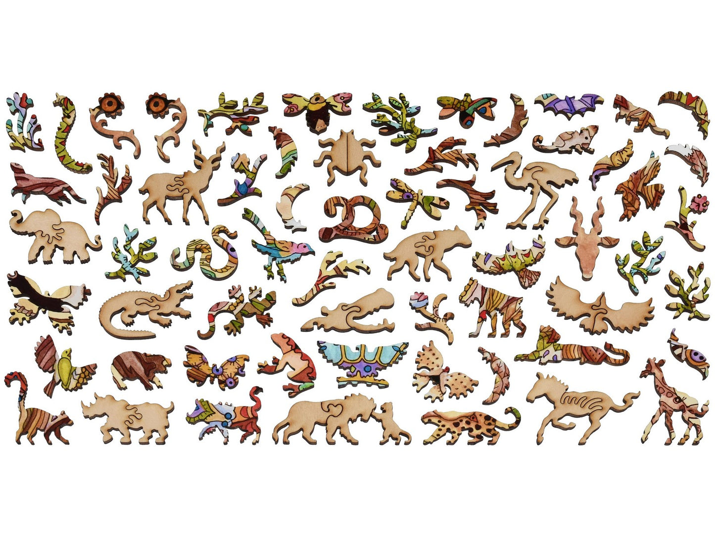 The whimsy pieces that can be found in the puzzle, Lion.