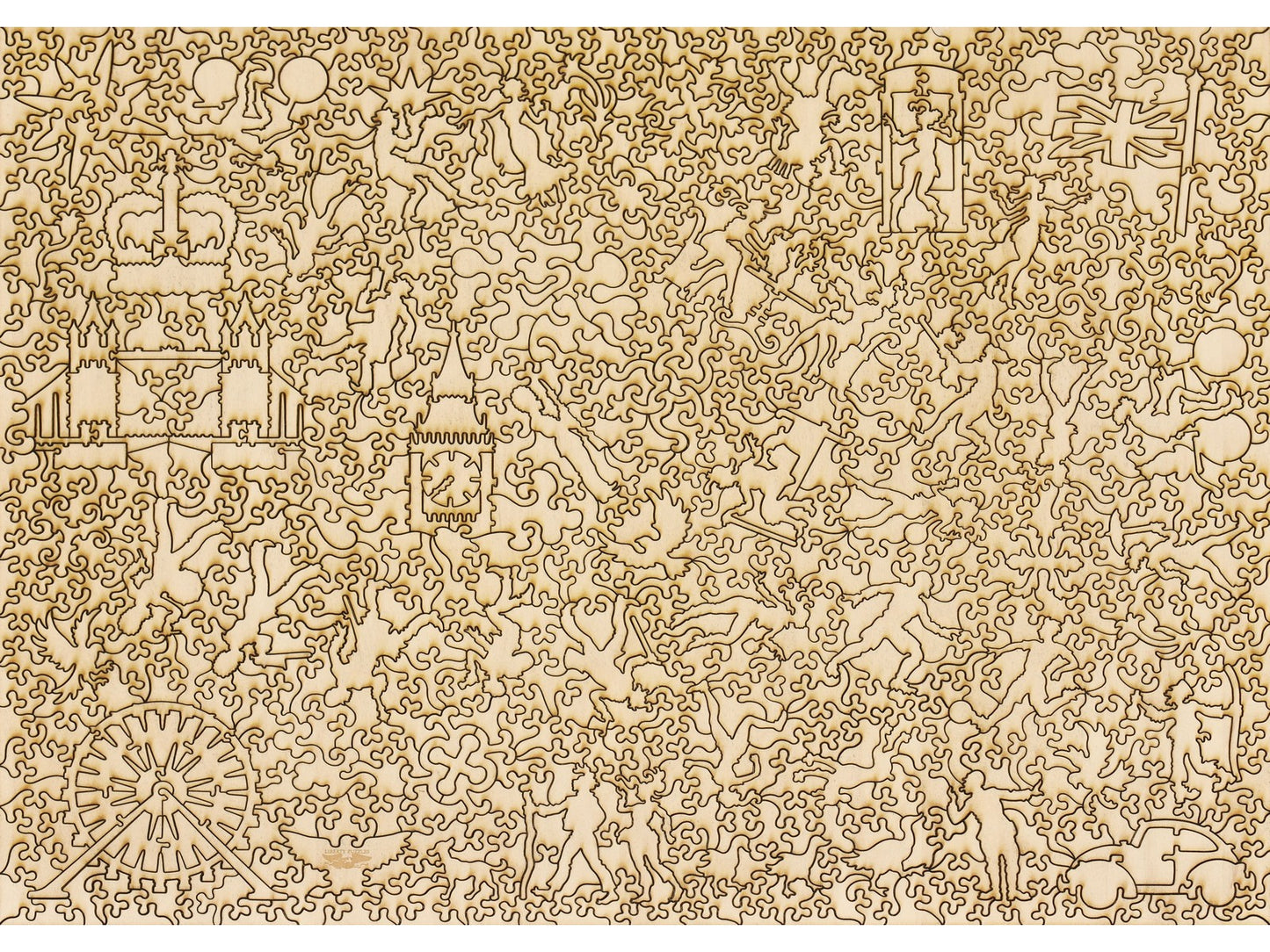 The back of the puzzle, London Xplorer Map.