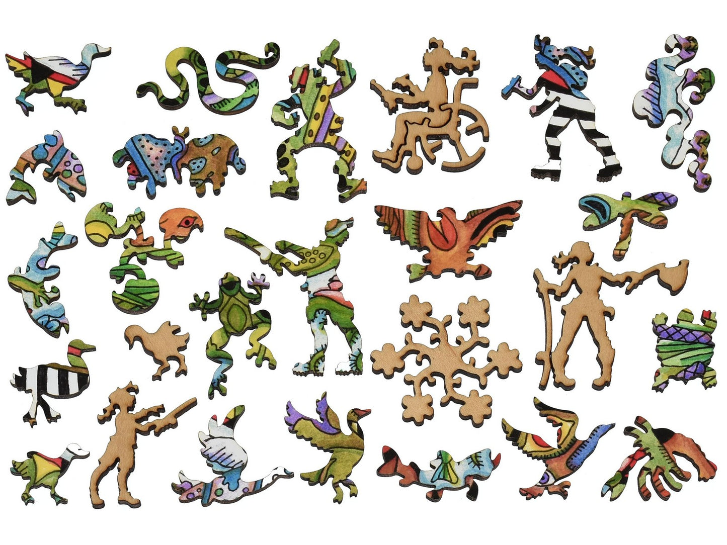 The whimsies that can be found in the puzzle, Loon.