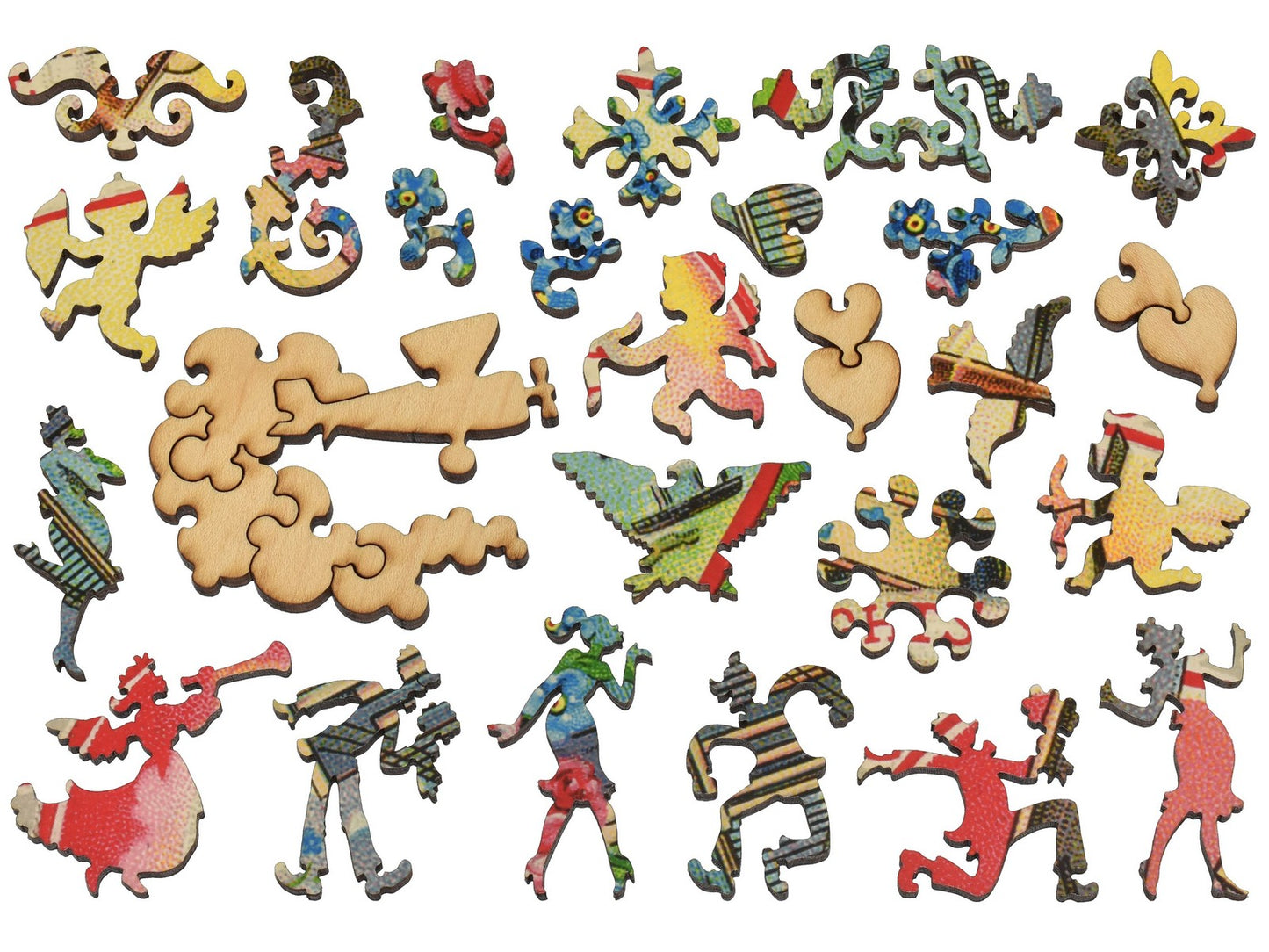 The whimsies that can be found in the puzzle, Loving Thoughts.