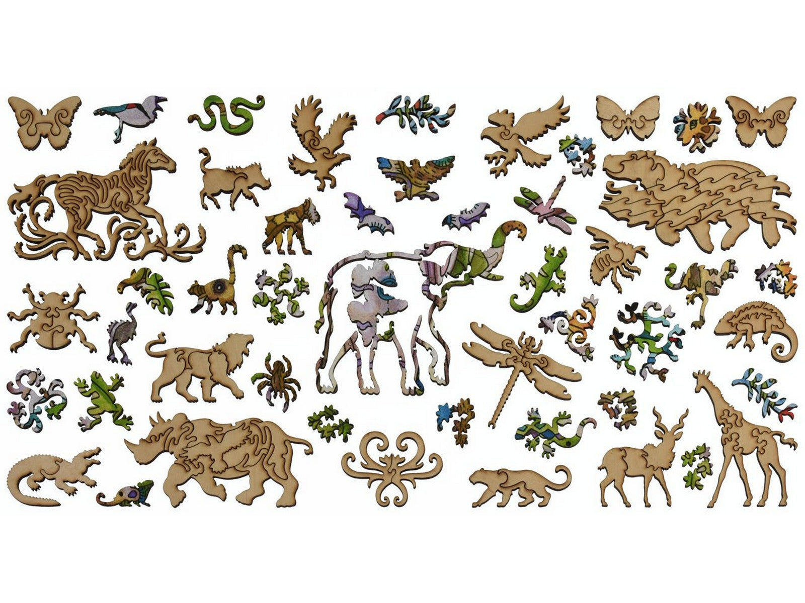 The whimsies that can be found in the puzzle, Mabula Elephant.
