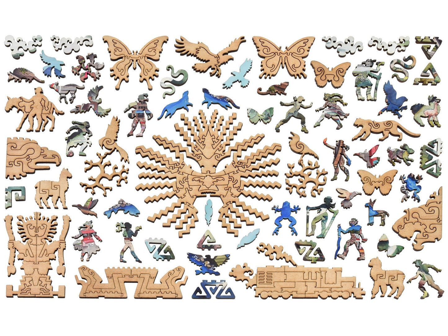 The whimsies that can be found in the puzzle, Machu Picchu.