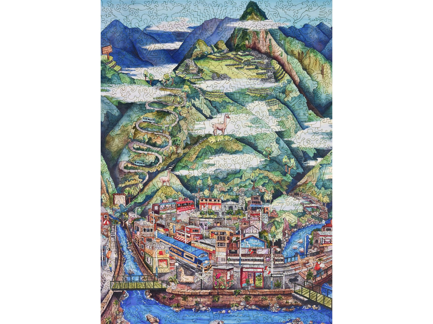 The front of the puzzle, Machu Picchu.