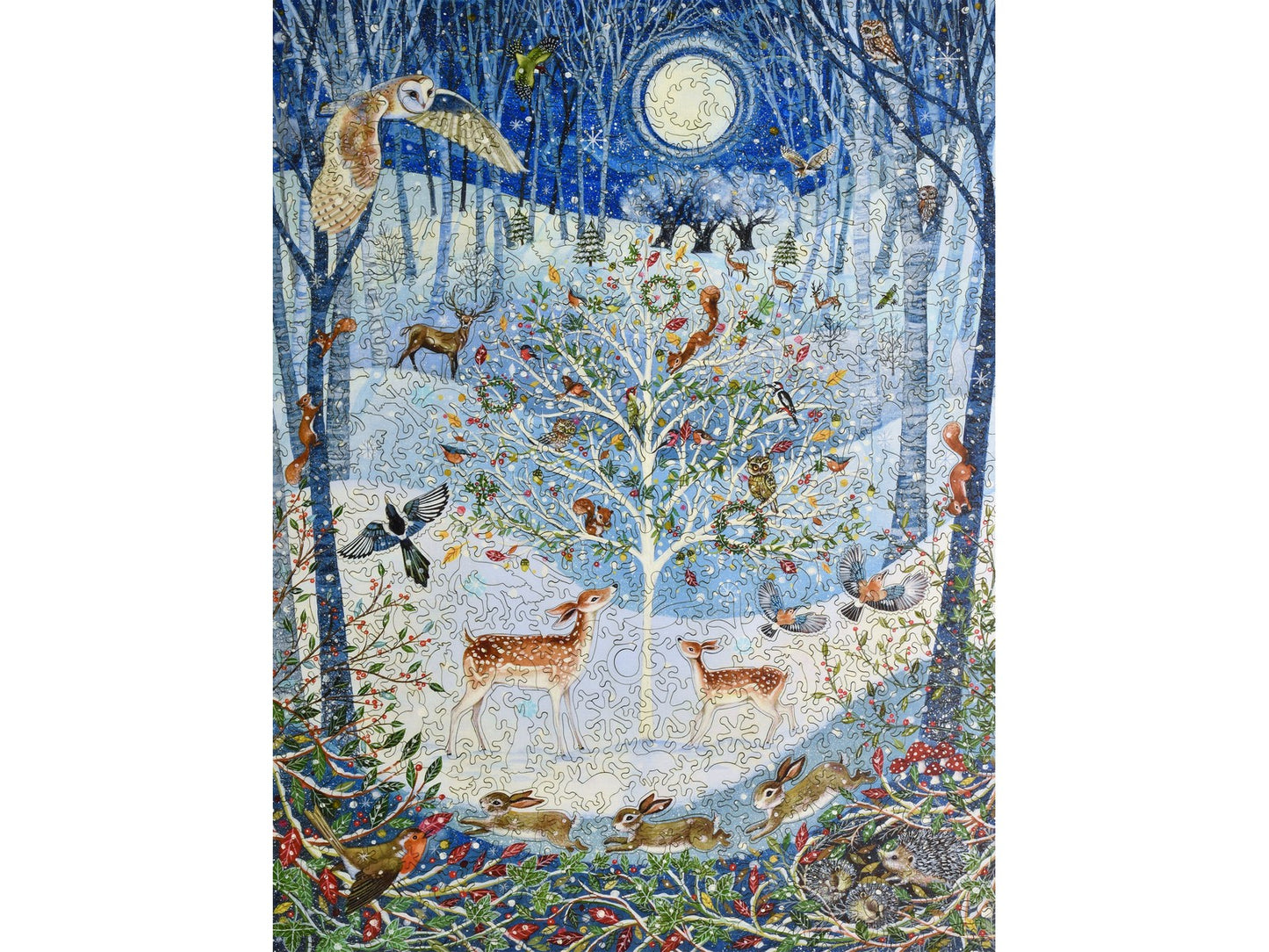 The front of the puzzle, Magical Winter Woodland.