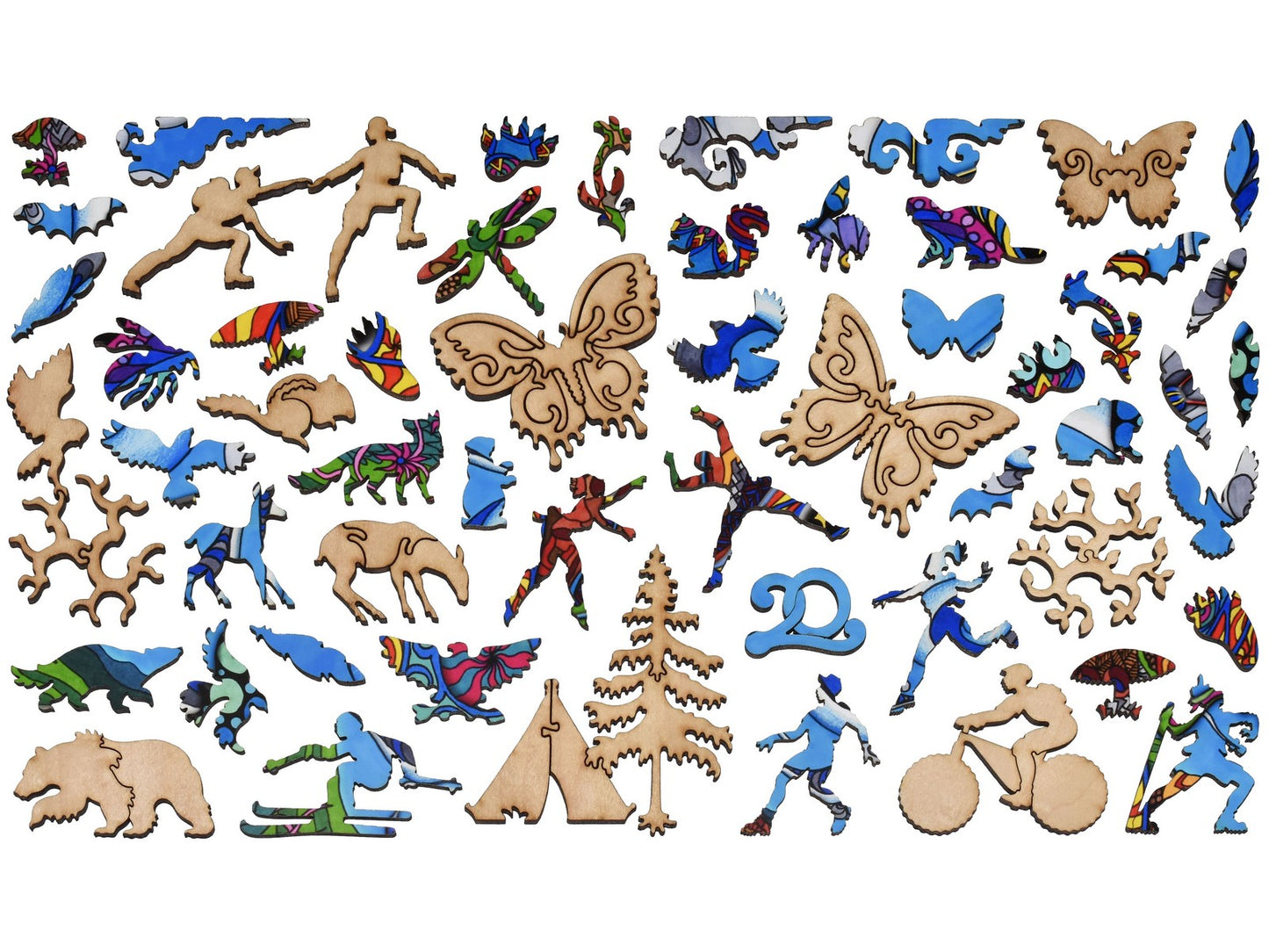 The whimsy pieces that can be found in the puzzle, Marshall Mesa.