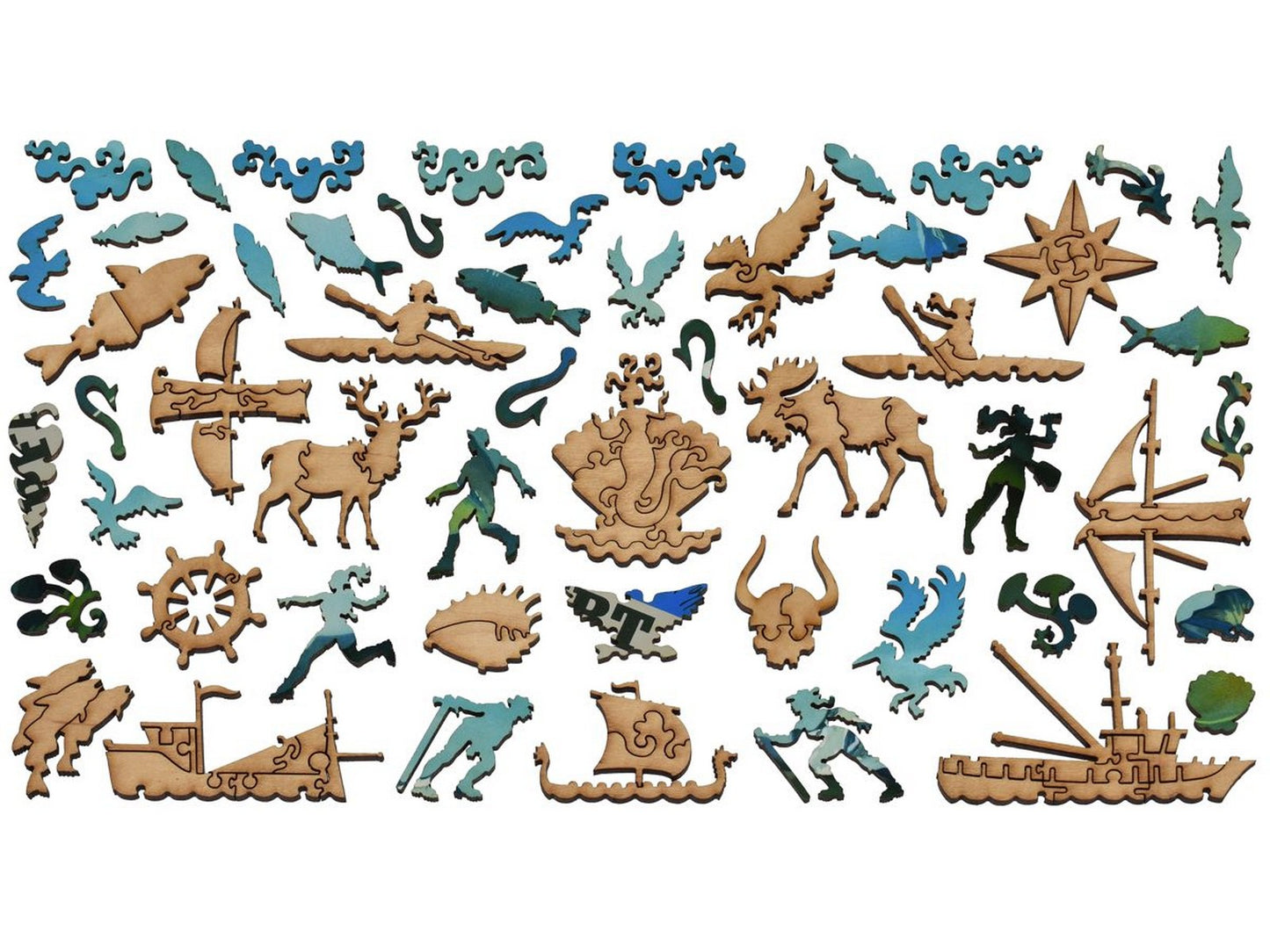 The whimsies that can be found in the puzzle, North Cape Voyage.