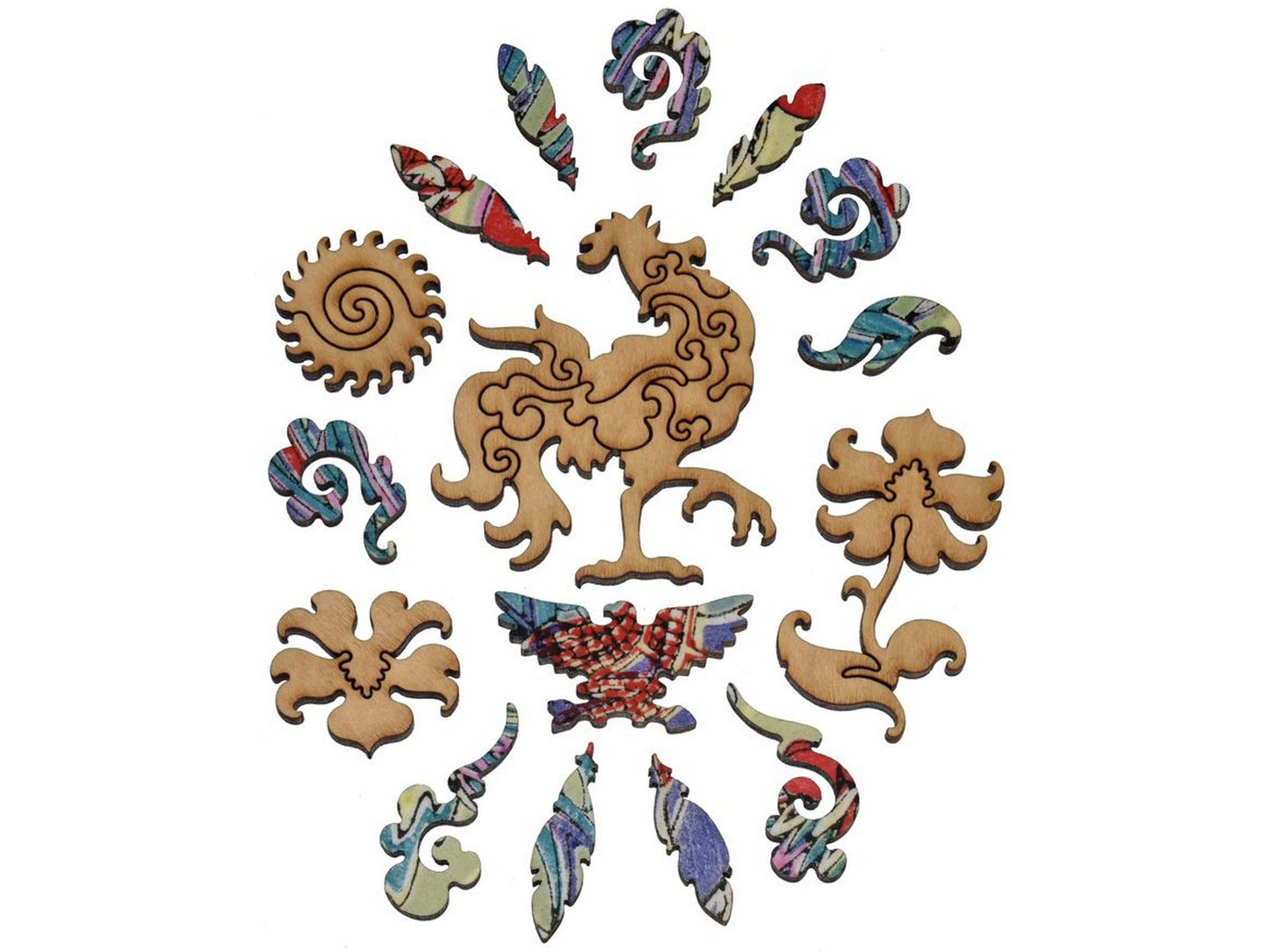 The whimsies that can be found in the puzzle, Rise and Shine.