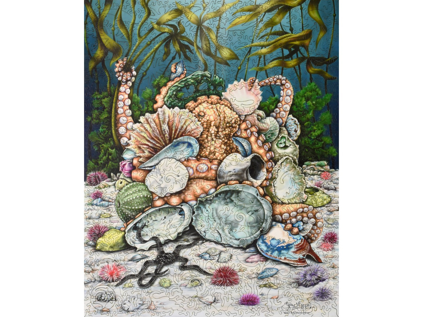 Tentacles & Treasures Wooden Jigsaw Puzzle | Liberty Puzzles