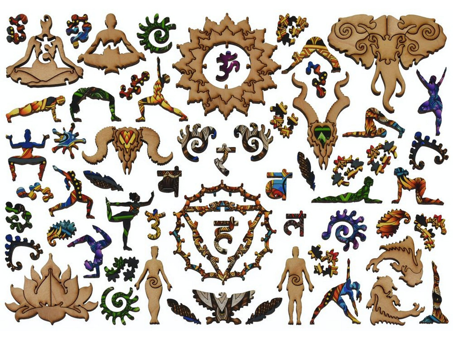 The whimsies that can be found in the puzzle, Seven Chakras.