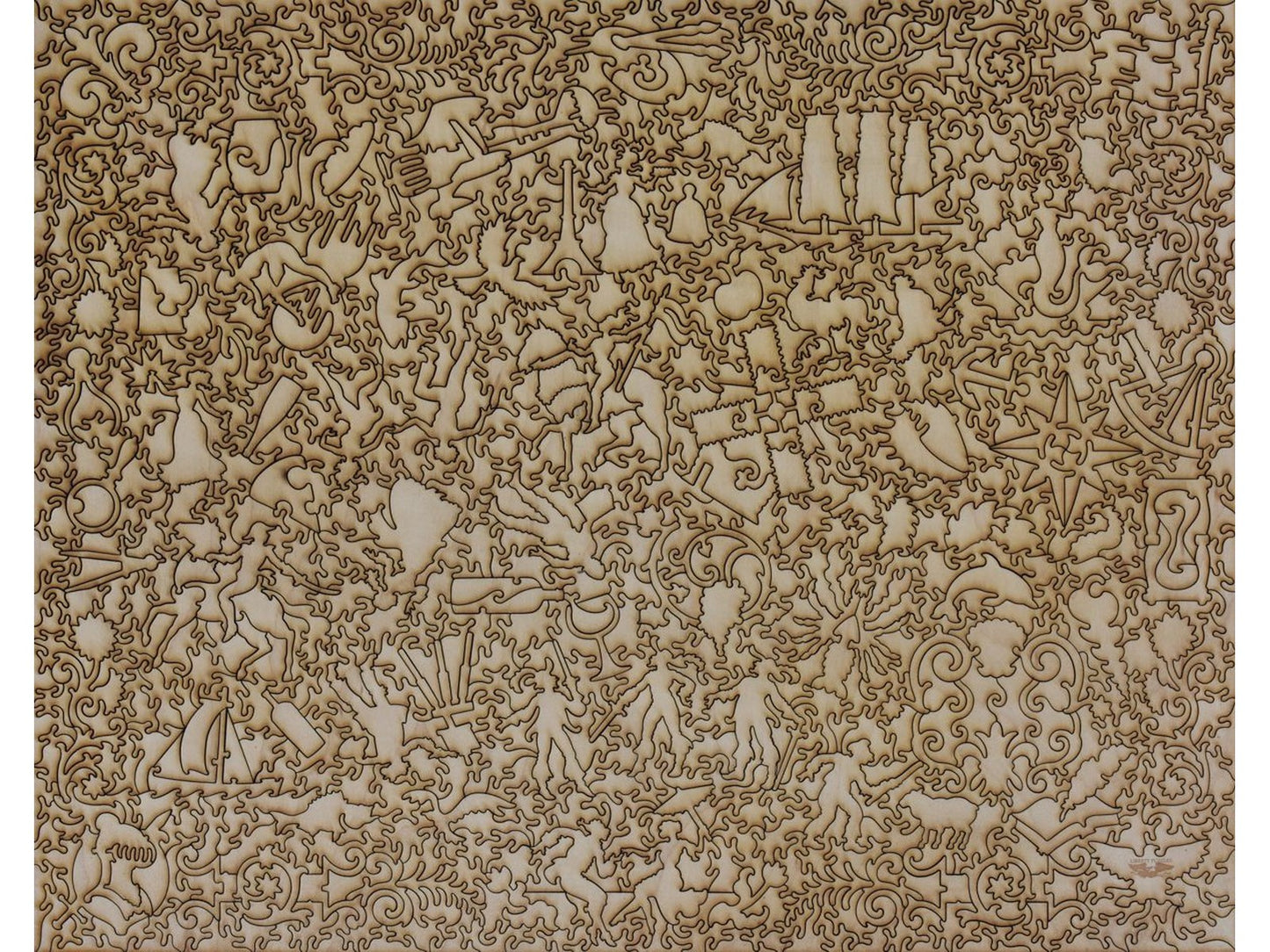 The back of the puzzle, A Story Map of France.