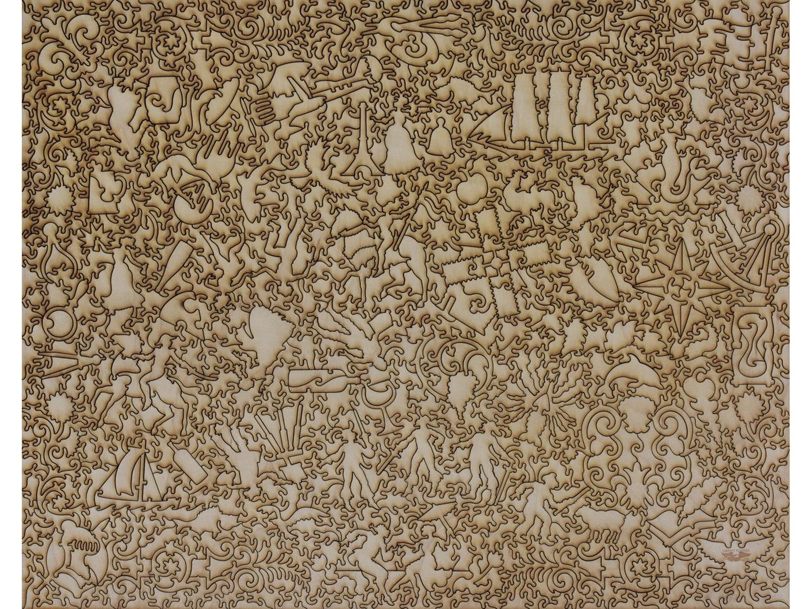 The back of the puzzle, A Story Map of France.