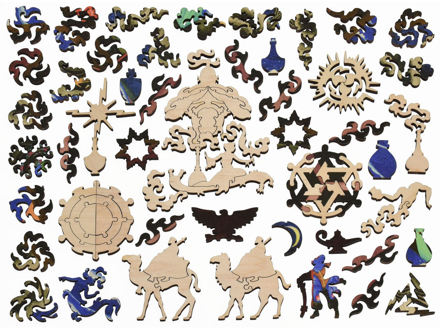 The whimsies that can be found in the puzzle, The Story of King Schahriyar and His Brother Schahzenan.