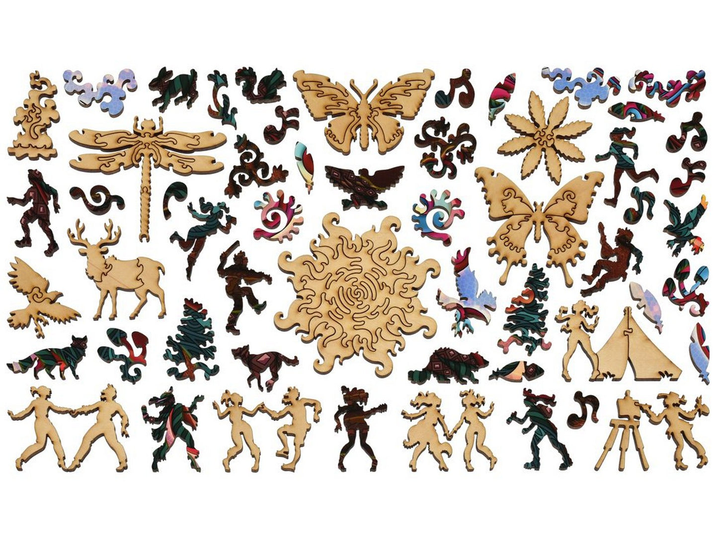 The whimsies that can be found in the puzzle, Sunrise Circle.